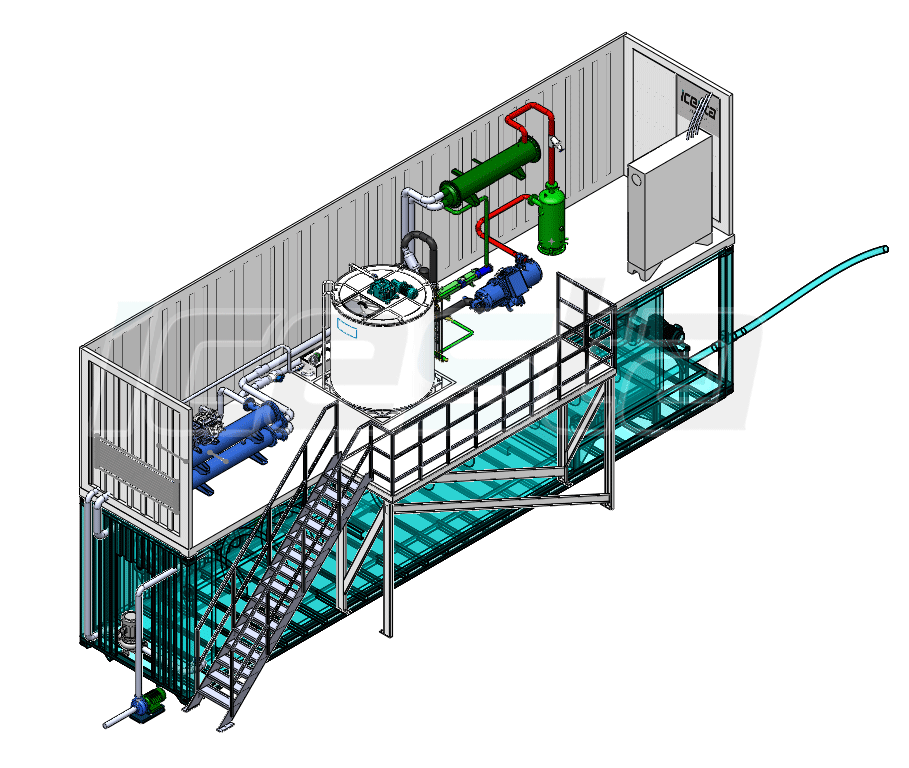 fluid ice machine