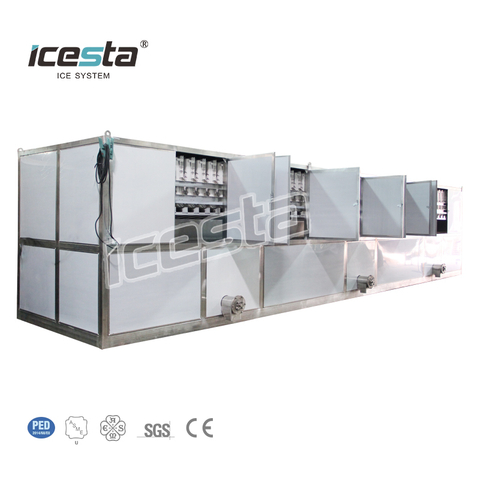 Industrial cube ice machine with 13 ton air cooling Stainless Steel for beverage shop, restaurant, bar $70000 