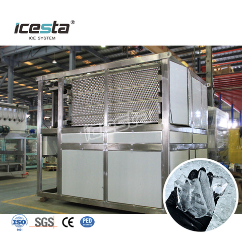ICESTA 5 Ton Long Service Life Stainless Steel Industrial Plate Ice Machine