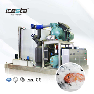 M&aacute;quina industrial de flocos de gelo ICESTA de 8 a 15 toneladas com compressor R404A