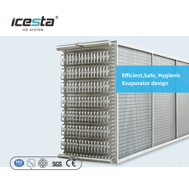 ICESTA Automatic iqf Spiral Freezer quick freezing machine Industrial Compact and Hygienic Self-stacking Spiral Freezer