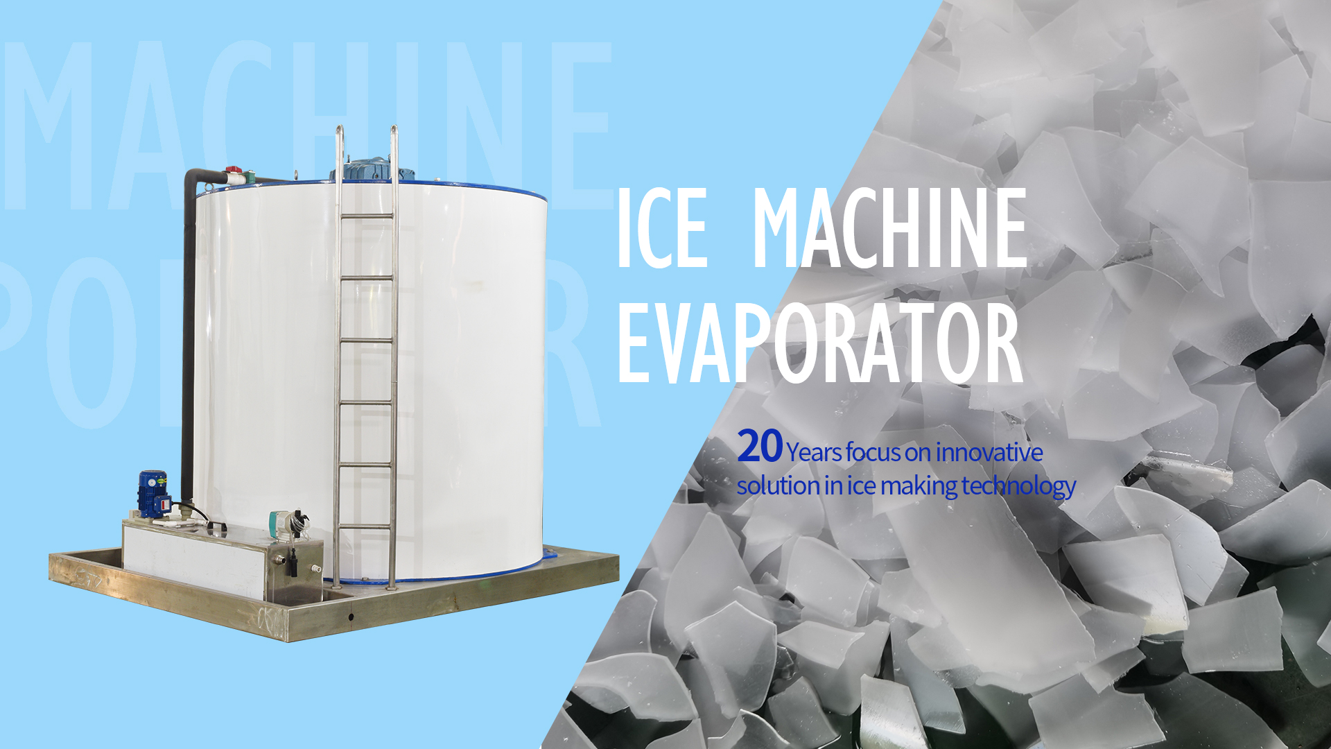 Icesta Ice Flake Maker Drum 10tons Industrial Flake Ice Evaporator of Factory Price $10000 - $20000