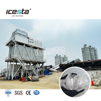 ICESTA 30 Ton Evaporative Cooling Containerized Plate Ice Machine para sa Concrete Cooling