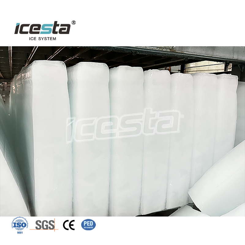 ICESTA 5-15t Galvanized Direct-cooling Block Ice Making Machine