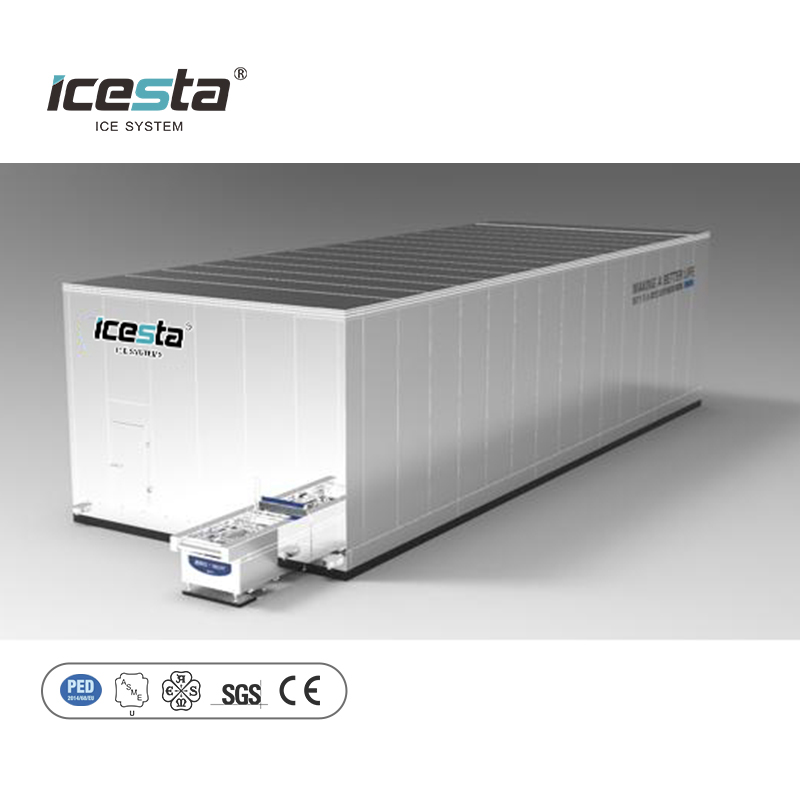 ICESTA Automatic iqf Spiral Freezer quick freezing machine Industrial Compact and Hygienic Self-stacking Spiral Freezer